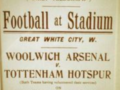 REWIND - On this day in 1912 Arsenal played Spurs to raise money for the Titanic Relief Fund
